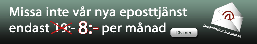 Missa inte vår nya eposttjänst